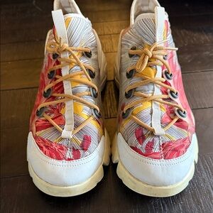 Dior Red and White Floral Sneakers special edition for 🧧 Chinese new year!